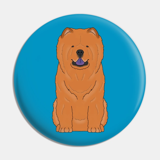 Red Chow Pin by childofthecorn