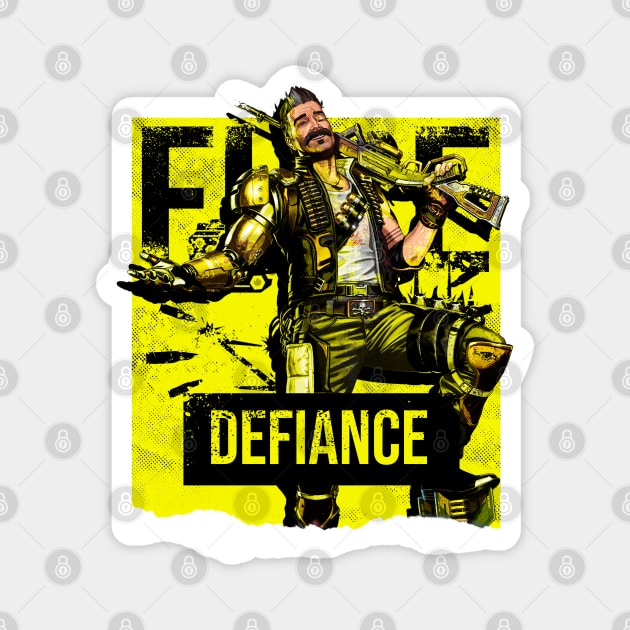 Apex Legends Fuse Defiance Magnet by LucioDarkTees