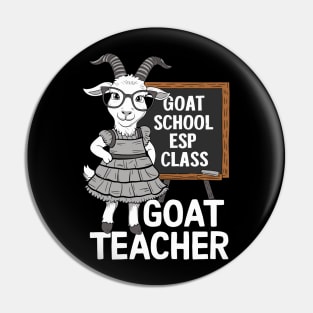 Goat Teacher Pin