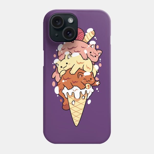 Ice Kittens Phone Case by douglasfeer