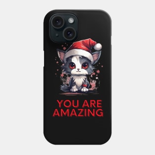 Christmas Cat Funny Quote Phone Case