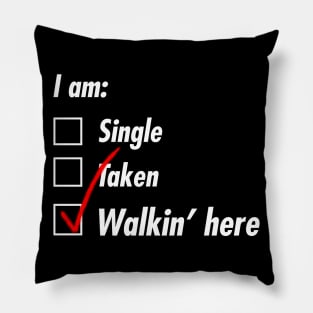 Single Taken Walking Pillow