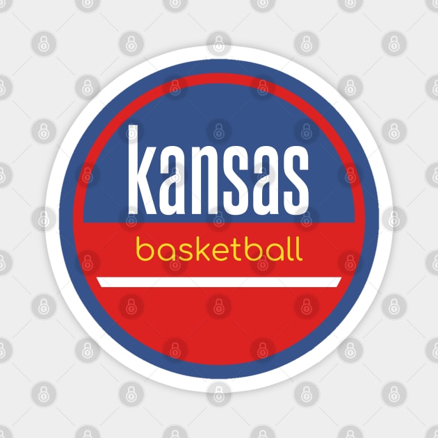 kansas basketball Magnet by BVHstudio