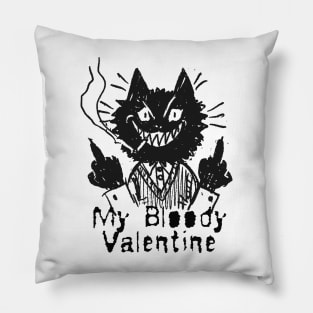 valentine and the bad cat Pillow