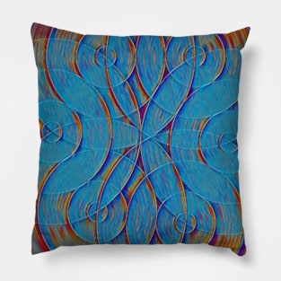 Flower Of Life Faded Pillow