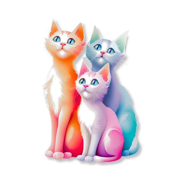 Cat lover, Colorful Kitties by Jenerations