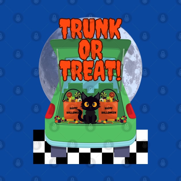 Cute Halloween Black Cat Trunk or Treat by Shean Fritts 