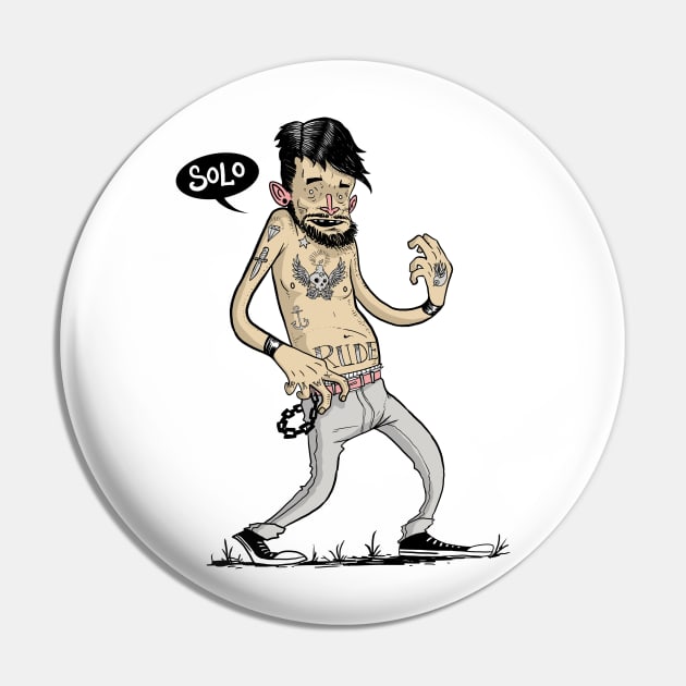 Air Guitar Pin by RudeOne