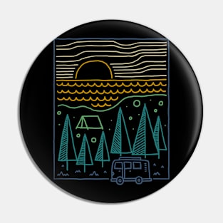 Camp River Pin