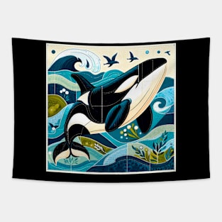 Stitched Whale Tapestry