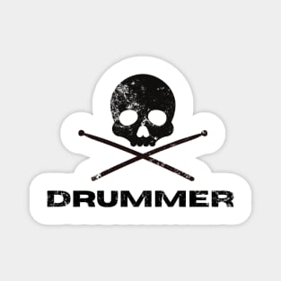 Drummer skull Magnet