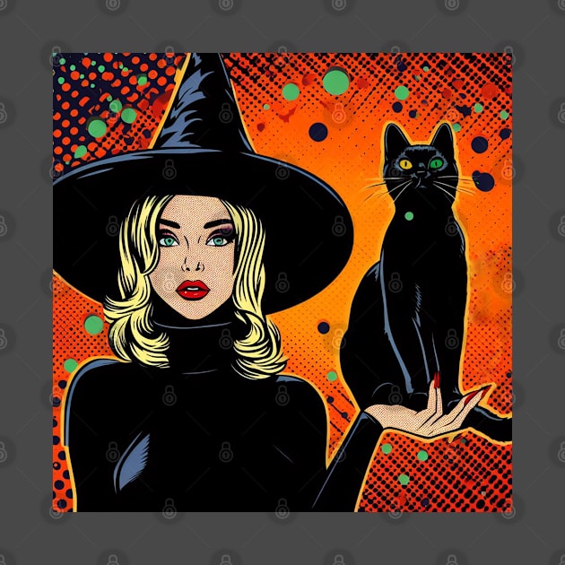 Witch and her cat by Goth_ink