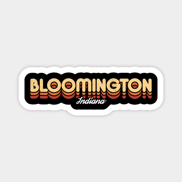 Retro Bloomington Indiana Magnet by rojakdesigns