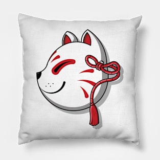 Japanese kitsune mask Pillow