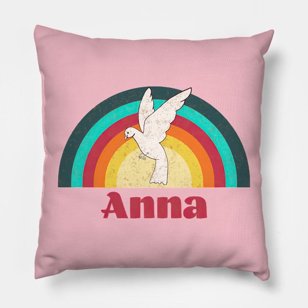 Anna - Vintage Faded Style Pillow by Jet Design