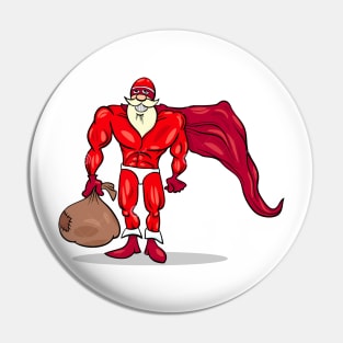 super santa clause hero Pin