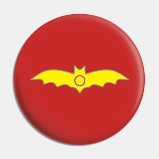 Intersex Pride Flag: Halloween Bat Pin