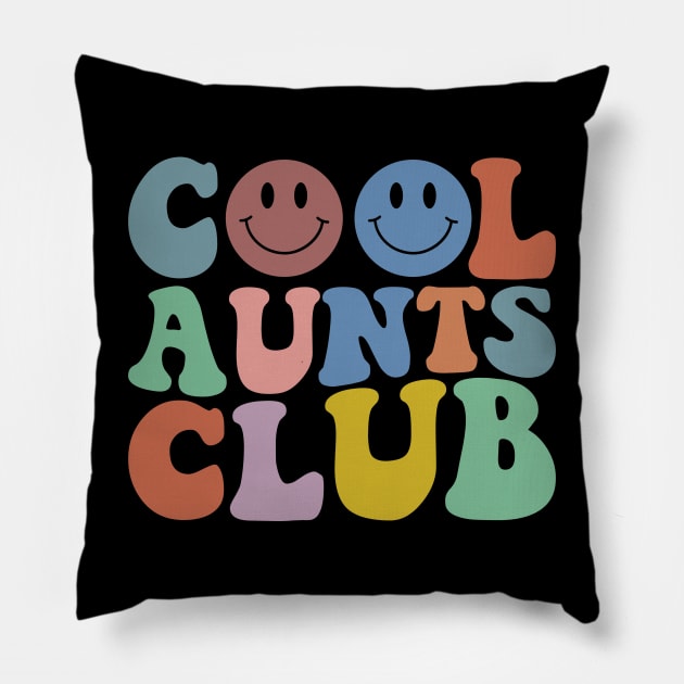 Cool Aunts Club Pillow by Linda Lisa