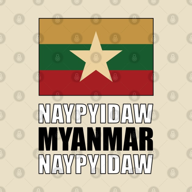 Flag of Myanmar by KewaleeTee