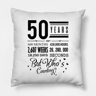 '50th Wedding Anniversary' Sweet Wedding Gift Pillow