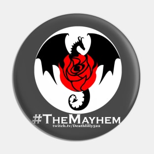 TheMayhem Hashtag White Pin