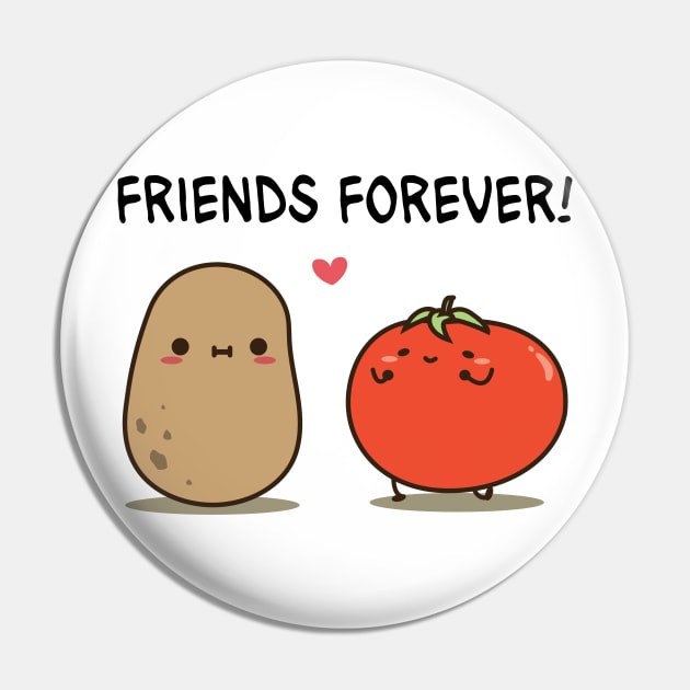 Friends Forver Pin by clgtart