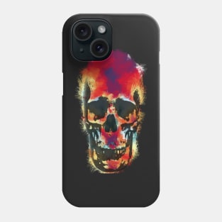 paint splattered skull Phone Case