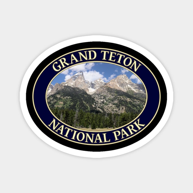 Grand Teton National Park in Wyoming Magnet by GentleSeas