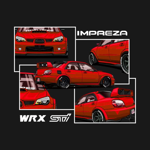 Impreza hawkeye WRX STI, JDM by T-JD