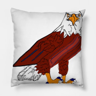 Cute Eagle Drawing Pillow