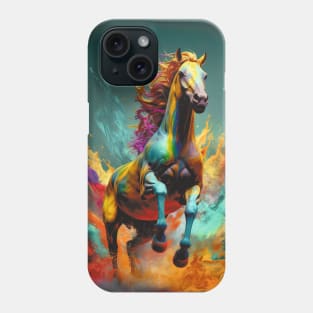 Colourful Galloping Horse Phone Case