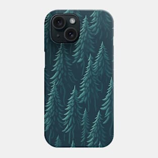 Infinite pine tree Forest Phone Case