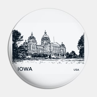 Iowa State USA Pin