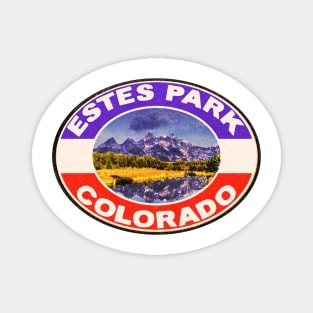 Estes Park Colorado Vintage Style Rocky Mountain National Park Rockies Magnet