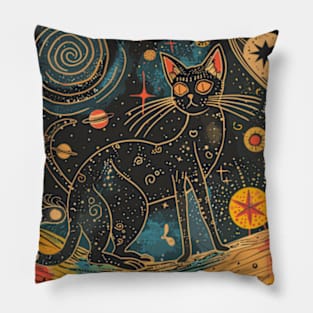 Cosmic Cat Pillow