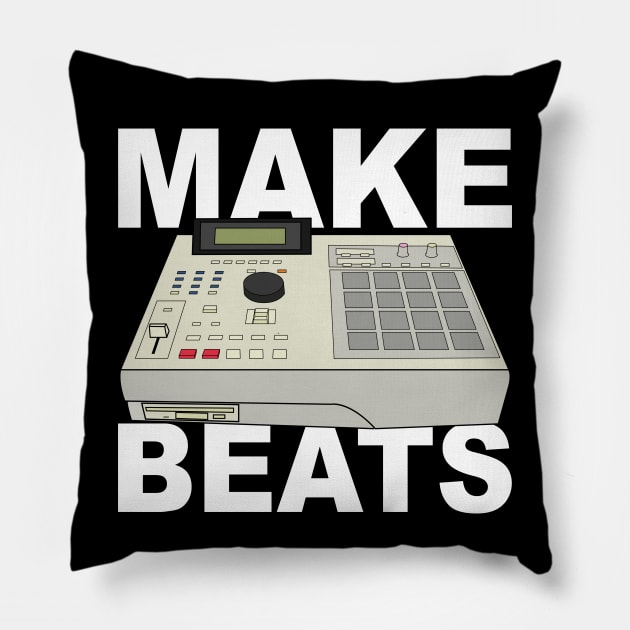 MPC 2000XL Make Beats Hip Hop Beat Maker Rap Beats Pillow by CultTees