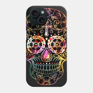 Funny Mexican Sugar Skull cross Phone Case