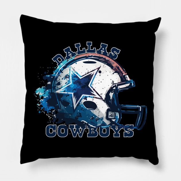 Cowboys Helmet Pillow by vectrus