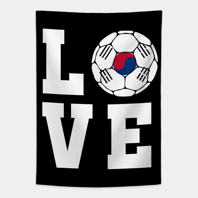 South Korea Football Tapestry by footballomatic