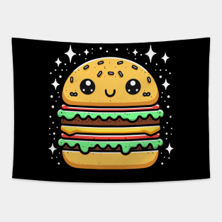 Kawaii burger Tapestry