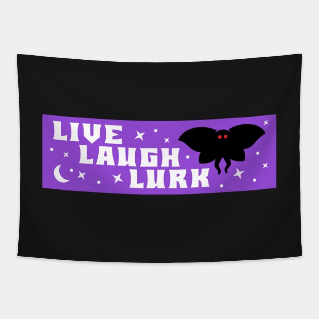 Mothman Live Laugh Lurk bumper Tapestry by yass-art