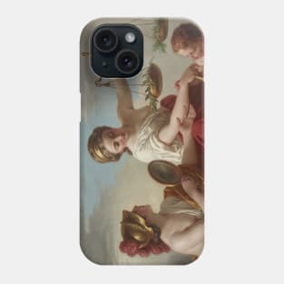 Justice Disarmed by Innocence and Applauded by Prudence by Louis-Jean-Francois Lagrenee Phone Case