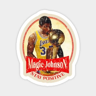 Magic Johnson // Stay positive Vintage Magnet