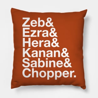 Ampersand Ghost Crew (List Only) Pillow