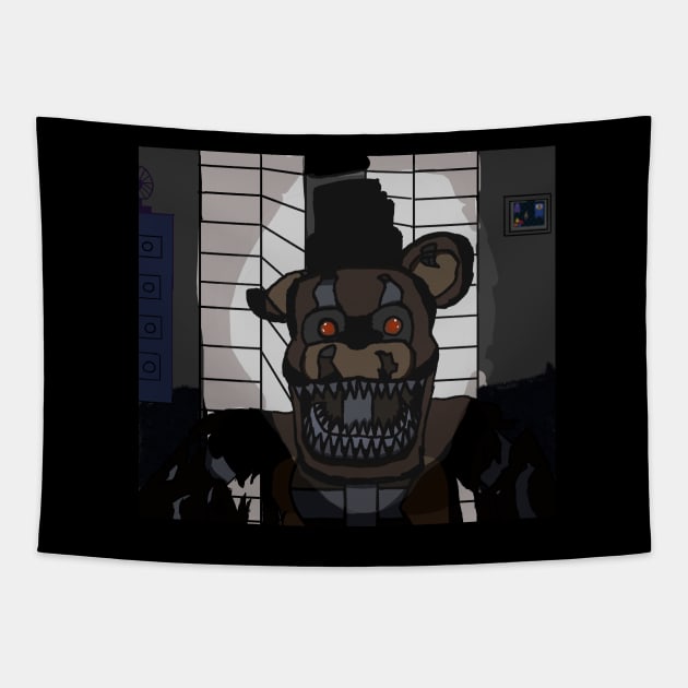 Nightmare Freddy Jumpscare Tapestry by OPSandvich