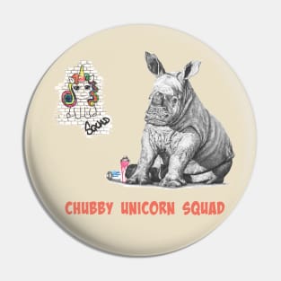 Chubby Unicorn Squad Pin