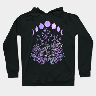 Cute Crystal Hoodie, Witchy Sweatshirt, Celestial Sweater, Zodiac