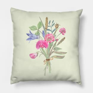 Bouquet of wild flowers Pillow