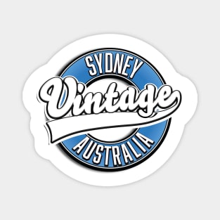 Sydney Australia Vintage style logo Magnet