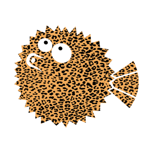Haute Leopard Cute Leopard Print Fish T-Shirt
